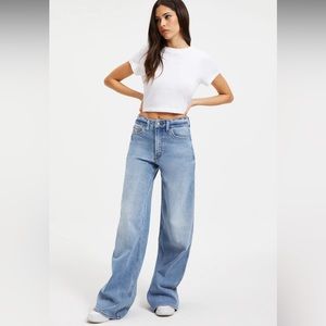 Good America Good Skate Wide Leg Jeans - 12 or 31